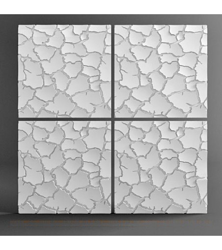 Model "Dried Land" 3D Wall Panel