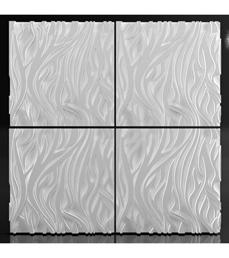 Model "Flames" 3D Wall Panel